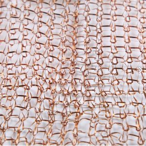 High Temperature Copper Knitted Wire Mesh 3.8cm