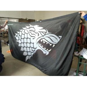 Knitted Polyester Backdrop Wall Banner Washable Wrinkle Resistant