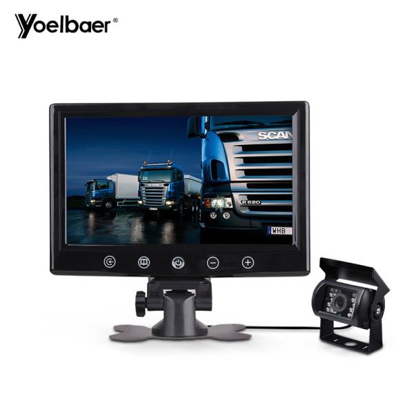 Quality 9" Security Wired Backup Camera System 2 Channels TFT LCD Monitor OSD Control for sale