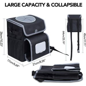 Custom Wholesale Portable Cheap Waterproof 100% Leak Proof Car Trash Can With