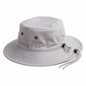 Canvas Boonie Style Unisex Broad Brimmed Hat With Neck Flap And Chin Strap