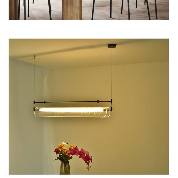 Modern Minimalist Chandelier Living Room Nordic Study Office gold rectangle chandelier(WH-MI-413)