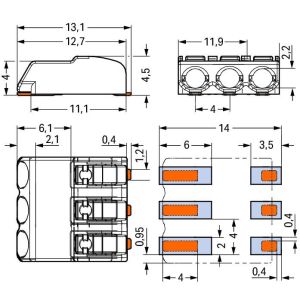SMD PCB Waterproof LED Connector Electrolytic Copper Welding Machines