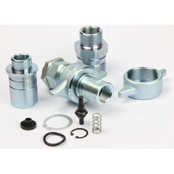 Manual Connection Quick Attach Hydraulic Couplers High Flow With Wing Shaped