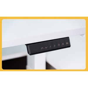 Wooden L-Shape Customization Smart 3 Motor Office Table for Commercial Needs in