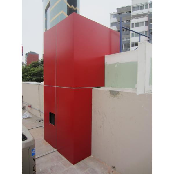 Red Acp PE Aluminum Composite Panel Vivid Color And Higher Gloss Level 2mm
