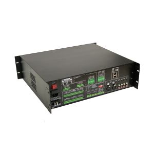 Metal EVAC Voice Evacuation Systems Fire Alarm 60HZ 500W 6 Zone Class D