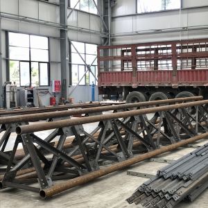 Hot Dip Galvanized Electrical Power Steel Round Poles Towers Transformer Steel