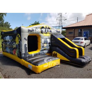 18x12 Kids Inflatable Batcave Disco Bouncy Castle With Slide CE EN14960 EN71