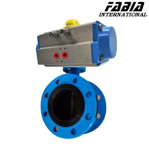 Wholesale Pneumatic Rubber Lined Flanged Rubber Butterfly Valve from china suppliers