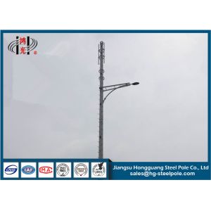 China Signal Broadcasting Telecomminication Towers Weather Resistance With Street Lighting on sale