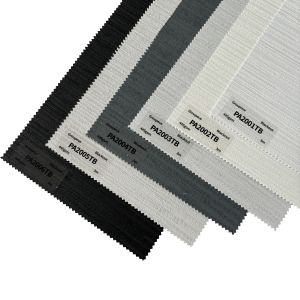 100% Polyester White Coating Plain Pattern Polyester Roller Blinds Fabrics For