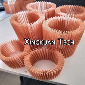 Copper Folding Heat Dissipation Mesh Or Shielding Mesh Copper Pleated Screen