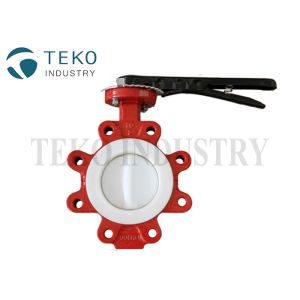 Wholesale Manual Lug End ANSI 150Lb PTFE Lined Butterfly Valve from china suppliers