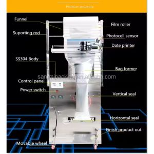 High Quality 100-500g Automatic Powder Granule Packing Machine Nuts Spice Chili