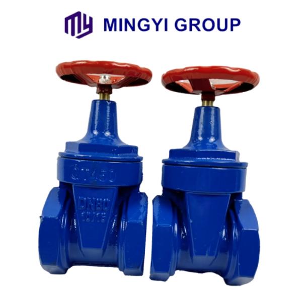 INDUSTRIAL Handwheel Rising Stem Resilient Seated Cast Iron Flange Type Sluice Gate Valves and Fitting