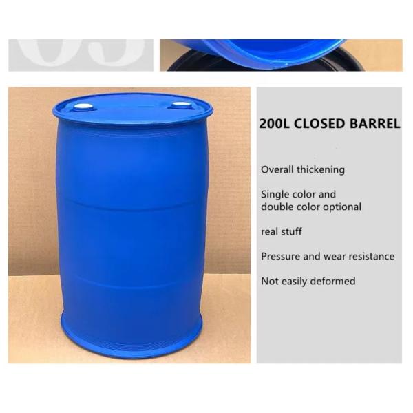 60 Litre HDPE Open Top Blue Plastic Drum