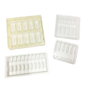 Customized Clear Blister vial tray medicine tray with multiple specification