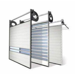 Aluminum Transparent High Speed Spiral Door Safety Efficiency Automatic