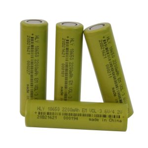 FCC 18650 Rechargeable 2200mAh lithium Ion Battery High Discharge Rate