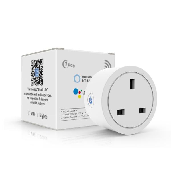 Quality WIFI UK Power Socket Plug Aleax Timing Tuya Zigbee Wall Socket for sale
