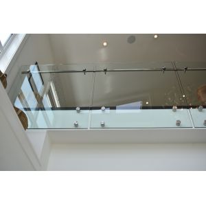 Wholesale 12mm Thickness Frameless Glass Railing For Apartment Balcony Side - Mounted Position from china suppliers