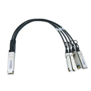 Direct Attach Copper Twinax DAC Cables Cisco Compatible 40G QSFP+ To 4x10G SFP+