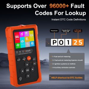 Xtruck 819 Handheld OBDII Scanner with Enhanced OBD2 Mode 6, 9 Major Protocols