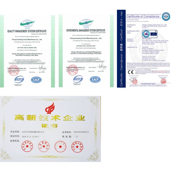Customized Self-cleaning Disc Stack Separator Centrifuge with High Centrifugal Force for Factory Use