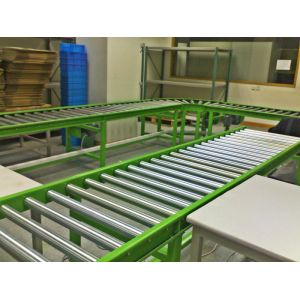 Custom Roller Conveyor Systems With Cold Rolling Steel , Standard Gray