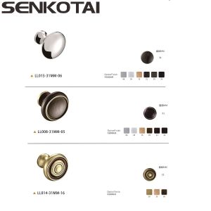 Brushed brass Antique round cabinet knob in DIA31mm for furniture hardware