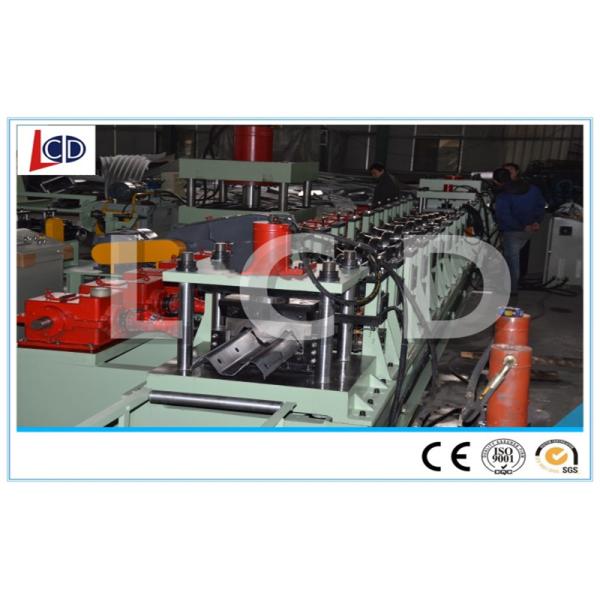 Guardrail Panel Roll Forming Machine , Sheet Roll Forming Machine 18m / Min Capacity
