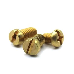 Custom M2 M3 M4 M5 M6 M8 Brass Machine Screw with Flat Head Style and Fast