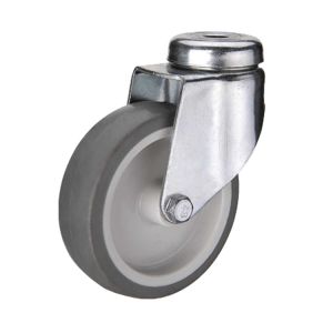 China Zinc Plated Finish Grey Plastic Light Duty Casters For Industrial on sale
