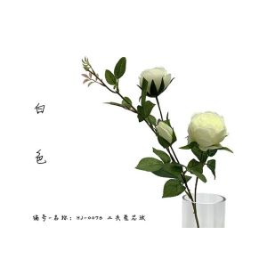 Colorful Artificial Rose Branch Artificial Tree Branches With Flowers And Buds