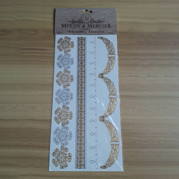 Metallic temporary tattoo, Custom temporary tattoo, fake tattoo