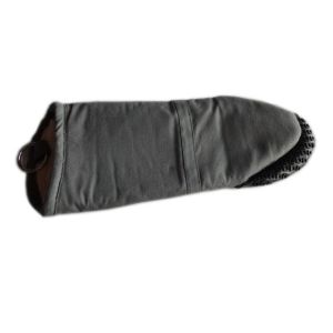 Wholesale Fabric Oven Mitt with Food Silicone Grip, Grey from china suppliers