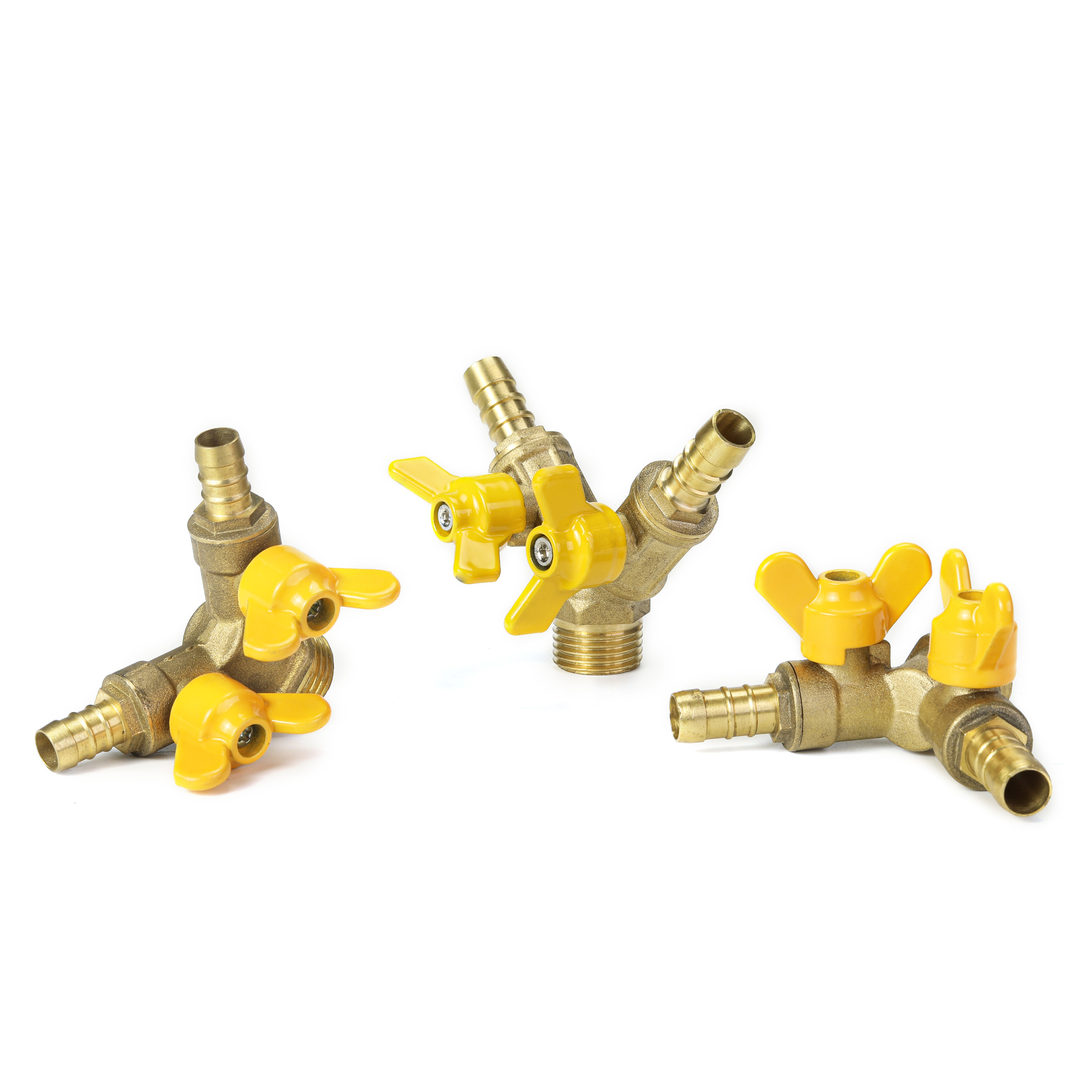 Medium Temperature 16mm Brass Gas Valve Tap Quick Fitting Durable