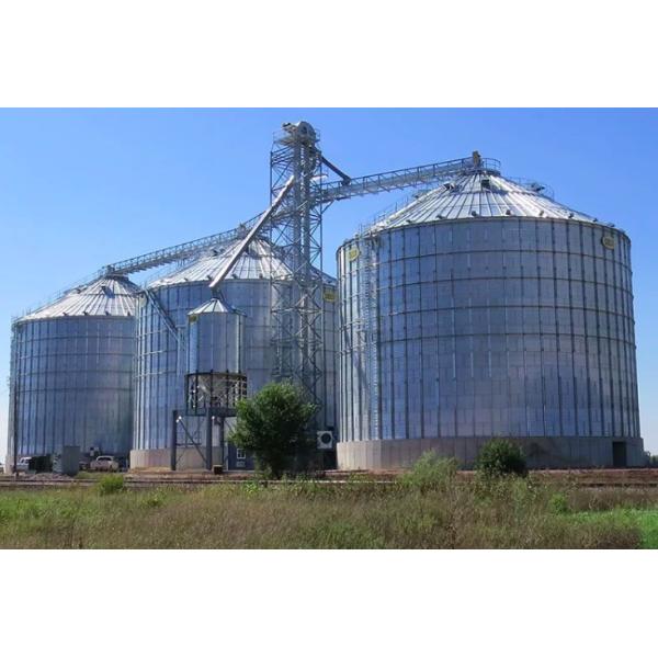 Quality Conical Grain Hopper Bins With Temperature Moisture Monitoring Systems for sale