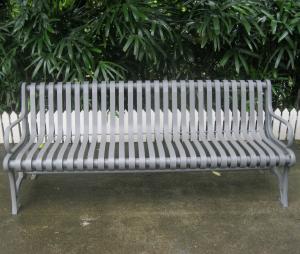 Wholesale Polyester Powder Coated Wrought Iron Garden Bench Seat For School Campus from china suppliers