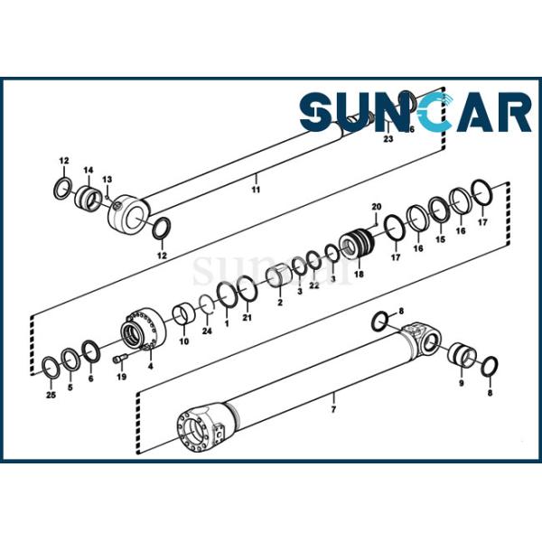 EC350D Excavator Bucket Cylinder VOE14659269 VOE 14659269 14659269 SUNCARVO.L.VO Replacement Seal Kit