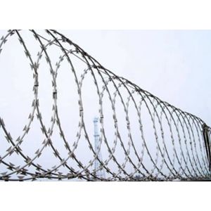 Kenya Flat Wrap Razor Wire 10 meters Galvanized Security barbed wire