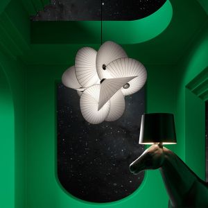 Chinese Style Umbrella Shaped Chandelier Creative Design Kitchen Serpentine