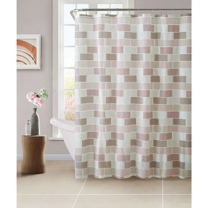 Personalized PEVA Stylish Waterproof Shower Curtain , Hookless Shower Curtain