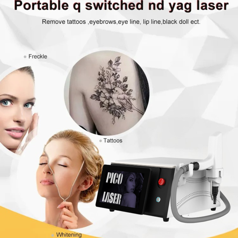 755 1064 532nm ND YAG Laser Tattoo Pigment Removal Device with Professional