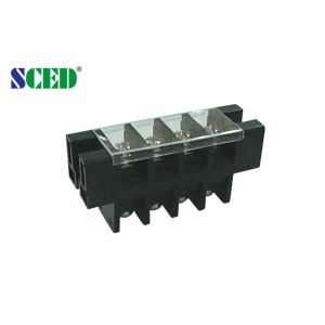 Plastic Cover 180A Panel Mount Terminal Block 21mm Perforation