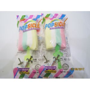 China 14g Popsicle Fruity Soft Candy Marshmallow With Mini Rainbow Stick on sale