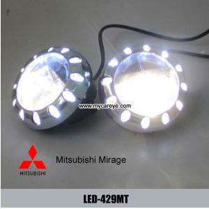 Mitsubishi Mirage car front fog light kit LED daytime driving lights DRL