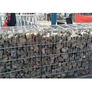 Stone Cages Wall Welded Mesh Gabion 4mm Wire Gauge 5x5 Cm Hole