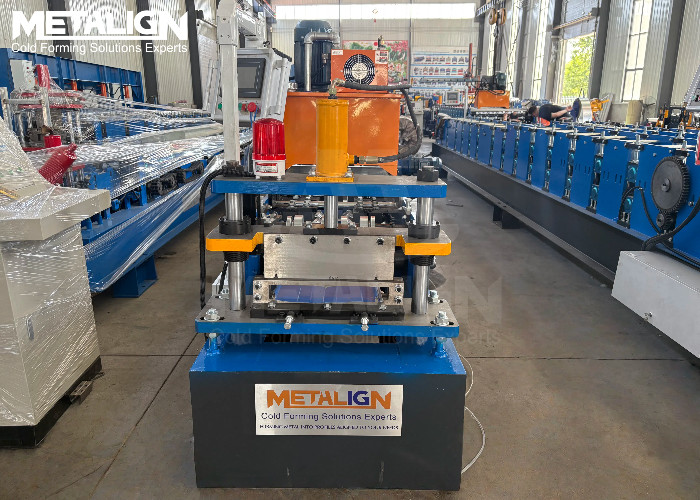 Windproof Standing Seam Roll Forming Machine With Chain Drive And 18 Stations